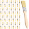 GBACHOOSE 40 Stück Pinselset 23 mm Malerpinsel mit Holzgriff, Borstenpinsel Set, Lasurpinsel, Flachpinsel für Farben, Lack, Malerei, Wand- und Möbelmalerei, DIY