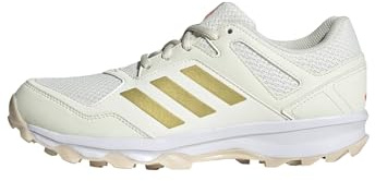 adidas Fabela Rise, Zapatos de Hockey Mujer, Off White/Gold Met./Crystal Sand, 44 2/3 EU