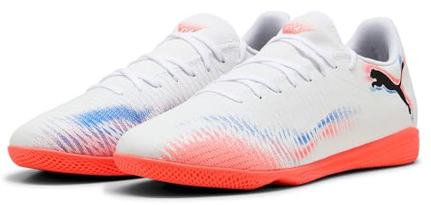 PUMA Unisex Future 8 Play It Fussballschuh, Weiß Schwarz Rot Brillant, 42.5 EU