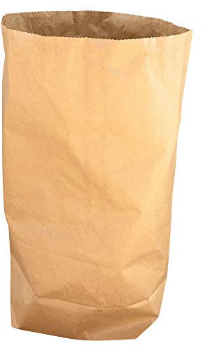 VEPATIM 25 Papiersäcke Papierbeutel kompostierbar 70L | 550x850+200mm 2-lagig stark braun
