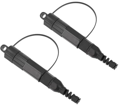 HELEVIA Juego de 2 conectores de fibra óptica SC, conexión rápida, IP68, resistente al agua, para sistema NTSC2310