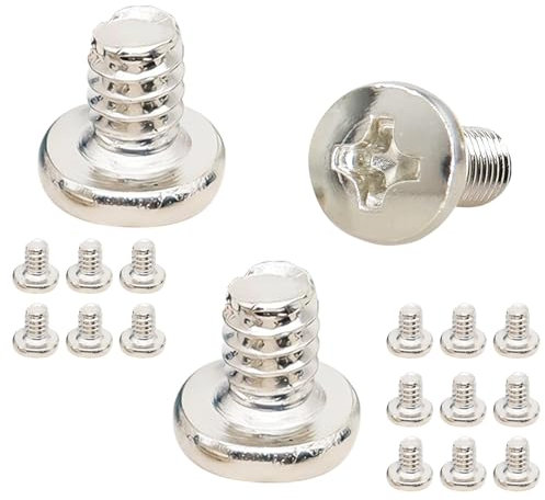 Ctyjia 20 PCS Phillips Pan Head Screws, BM#6-32x5mm Computer Screw, Phillips Round Head Screws for Motherboard Standoffs, Hard Drive