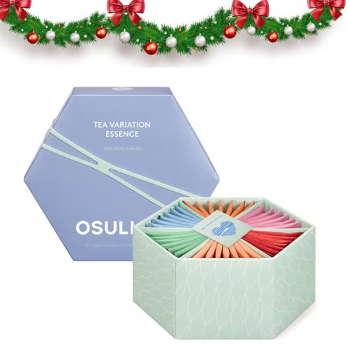 OSULLOC TEA VARIATION ESSENCE (42 Count, 6 Types x 7 ea), Mothers Day Gifts, Special Thank You Card attached