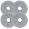 Puupaa Paños de fregona para Cecotec para Conga 9590 9990 10090 Spin para aspiradoras robot ultra potentes, piezas de repuesto lavables y reutilizables (paquete de 4)