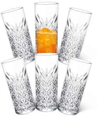 Hochwertiges Trinkgläser Set, viele Varianten, Spülmaschinenfest, dickwandig&langlebig, Saft Latte Macchiato Cocktail Longdrink Whisky Wasser Gläser (Istanbul 2 (Long/380ml) Raki&Ouzogläser 6 Stück)