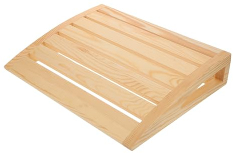 OSALADI Ergonomisches Nackenkissen aus Naturholz Sauna Kopfstütze für Dampfsauna und Infrarotkabine Langlebiges Zubehör für Wellness und Badewanne