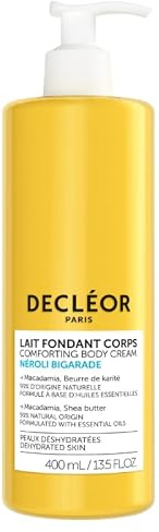 Decléor Neroli Bigarade Comforting Body Cream 400ml – Hydrating Body Milk with Essential Oils to Nourish, Soften and Protect Dry Skin for Daily Body Care and Lasting Comfort