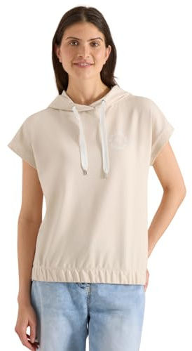 Damen T-Shirt mit Hoodie und Printdetail