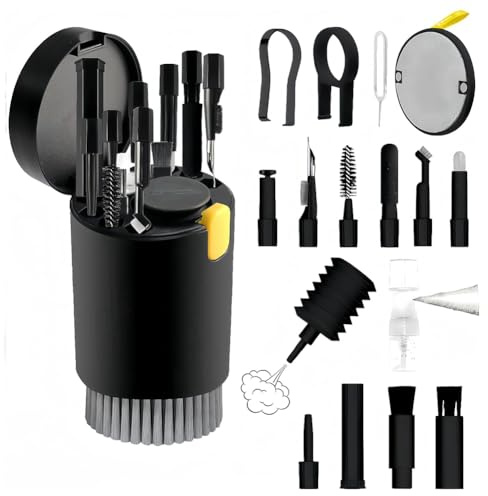 Hipzeepo Laptop Phone Screen Earbud Cleaning Kit 20-In-1 with Brush for Keyboard for Pad, Camera, Computer Cleaner