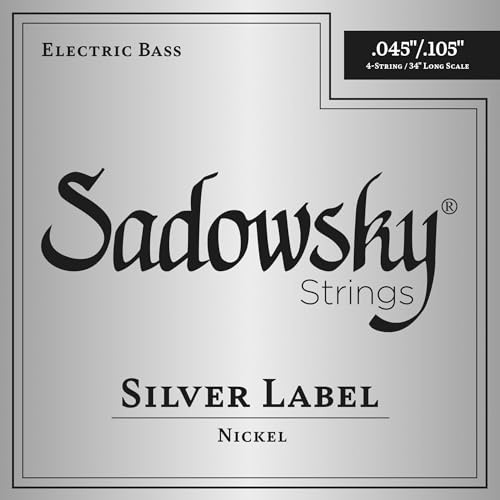 Sadowsky Silver Label Bass String Set, Nickel, Long Scale (34) - 4-String, .045-.105