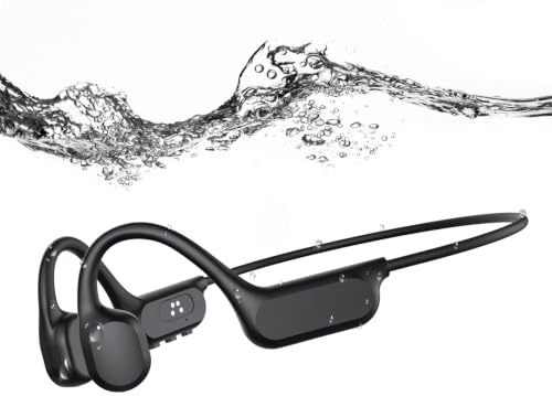 esonstyle Kopfhörer Schwimmen Bluetooth 6.2 - IP68 Wasserdichter 8GB MP3 | Bone Conduction Headphones mit Built Mic , Unterwasser Sport-Kopfhörer für Schwimmen, Laufen, Fahrrad