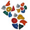 GK Klettersteine für Kletterwand, 15er-Set, Größe: S, M & XL