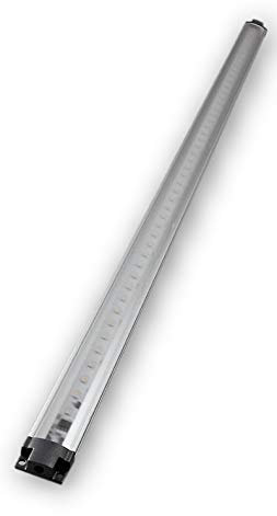 LED Licht Leisten Set 4 x 50 cm (á 5,5 W) | Unterbaulampe dimmbar 12 V | Küchen-Unterbauleuchte flach mit integrierter Point Touch Dimming Funktion | inklusive Netzadapter & Kabelverbinder |