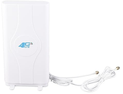 ASHATA 4G LTE Antenna, High Power LTE Antenna 88dBi, High Gain Network Ethernet Amplifier Antenna, TS9/SMA/CRC9 4G LTE Directional Signal Amplifier Antenna White