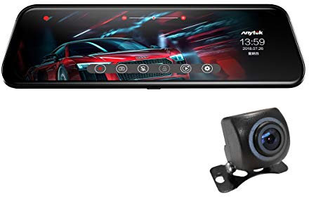 C-FUNN 9,66 Zoll 1080P Touch Loop Aufnahme G-Sensor Auto Rückspiegel DVR