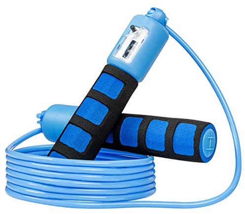 Springseil mit Zähler, verstellbar, 280 cm, Hüpfseil, Jump Rope