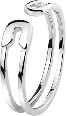 Sofia Milani - Damen Ring 925 Silber - Sicherheitsnadel Safety Pin - 10087-52 (16.5)