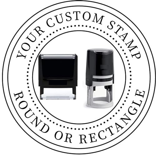 Choose Size - Logo Stamp | Custom Stamp | Personalized Business Stamp | Business Logo Stamp | Business Logo Personalized Stamp or Image Small Large Medium Round Custom Stamps Self Inking