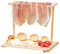 Mottinox - Vassoio Per Aperitivo in 100% Legno Di Faggio, Appendi Prosciutto, Smontabile, 37x49x27