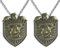 Broche FNAF en métal - Badge de sécurité de Fazbear Entertainment - 6,3 cm (2 pièces avec collier)