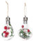 STOBOK 2 Stücke LED Weihnachtskugeln Christbaumkugeln beleuchtet Weihnachtsbaumkugeln mit Rote Beeren Schaumschnee LED Deko Kugel Lampe Bruchsicher Plastik Baumschmuck Innen Xmas Beleuchtung