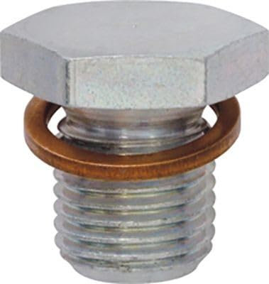 Restagraf - Bouchon de Vidange Avec Joint Assemblé - M12-1,25 x 14 mm - Acier - Compatible Avec Alfa Romeo, FIAT, Jeep, Lancia, Opel (Certains Moteurs) - Réf. 221479 - Blister de 2
