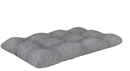 POKAR Palettenkissen Palletenauflagen Palettenpolster Palettensofa Palettenmöbel Schaumflocken Kissen für Europaletten Sitzkissen 120x60, Grau