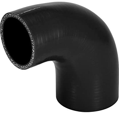 X AUTOHAUX 51-63mm 2-2.5 ID 90 Degree Coupler Silicone Hose Black for Car