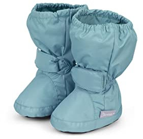 Sterntaler Baby Jungen Baby-Schuh - Babystiefel, Babystiefelchen - Low-Top Babyschuh atmungsaktiv mit Kunststoff Sohle - dunkeltürkis, 17/18 EU