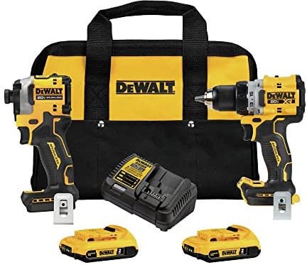 DEWALT - DCK2051D2 20V MAX XR Brushless Lithium-Ion 1/2 in. Cordless Drill Driver and Impact Driver Combo Kit with (2) Batteries