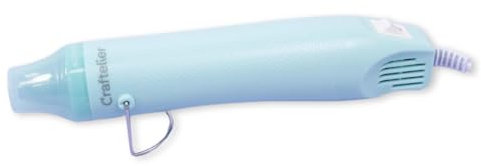 Craftelier - Pistola de Aire Caliente con Dos Posiciones de Intensidad para Scrapbooking, Embossing y Manualidades | Enchufe Europeo | Voltaje 220V | Potencia 300W | Color Turquesa
