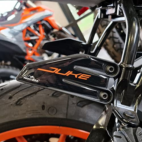 Resin Bike Aufkleber für Motorrad Kompatibel mit KTM Duke 125-200 - 250-390 2021 2022. Einstiegsleistenschutz vor Stößen und Kratzern. 3D-Harzklebstoff - Stickers