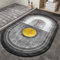 Super Absorbent Floor Mat, Badteppich Badezimmerteppich, Duschteppich, Badvorleger Rutschfest Waschbar, Home Badematte, Soft Floor Mat for Home, Schnell Trocknend Schmutzabweisende, Grau Gelb 70x120cm