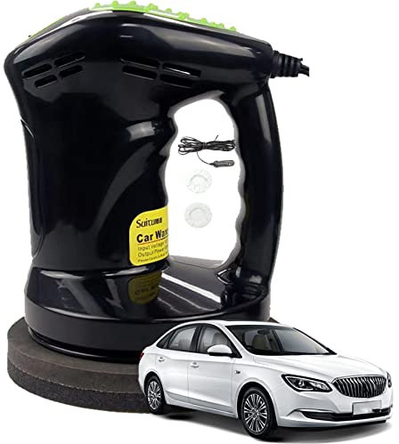 JORAsa Polisseuse Tampon de Voiture, cireuse électrique Automatique 80 W, 1500 TR/Min, poignée en Forme de D, gâchette étoile Douce, idéale pour polir la Maison ​Kit pour polisseuse 12v 80w (Couleur