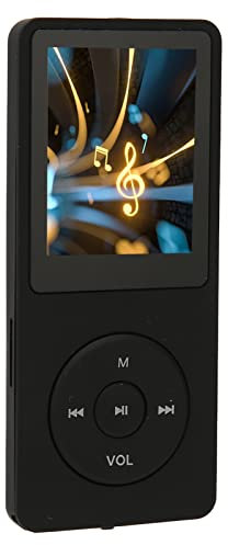 Gugxiom MP3 Player Mp4 Player, Built In 8GB Memory Capacity, 450mAh Portable Music Player with 1.8in Screen for TXT, MP3, WMA, OGG, WAV, APE, FLAC, AAC LC, ACELP Formats (Black)