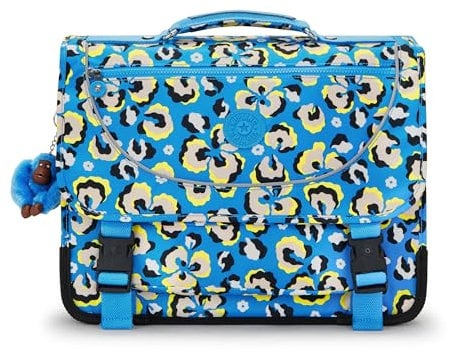 Kipling Preppy Backpacks, 41X17.5X33, Leopard Floral (Blue)