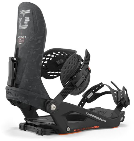 Union Charger FC Mens Snowboard Bindings, M, Black