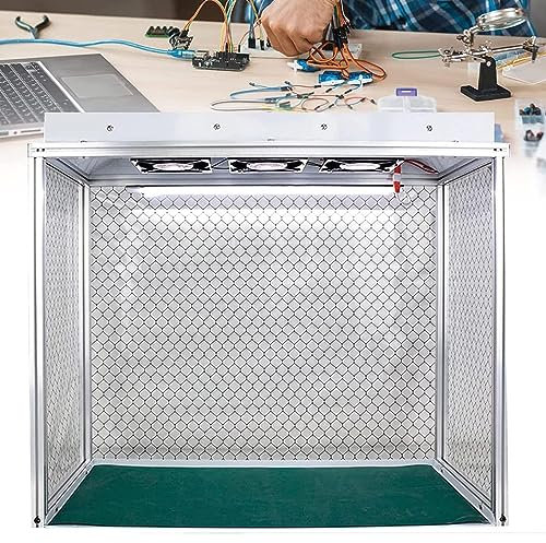 Oiyekntd Laminare Luftstromhaube Lüfterfiltereinheit saubere Bank Staubfreiem Raum mit Filter Sauberkeitsklasse, staubfreie Arbeitstisch für die Reparatur von Laboremachern