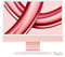 Apple 2023 iMac all-in-one desktop computer with M3 chip: 8-core CPU, 10-core GPU, 24-inch 4.5K Retina display, 8GB unified memory, 512GB SSD storage, matching accessories. Works with iPhone; Pink