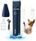 Casfuy Cordless Dog Paw Trimmer - Low Noise Dog Clippers with Double Blades USB Rechargeable Grooming Clipper for Dogs Cats and Small Pets for Trimming Hair Around Paws, Eyes, Ears, Face, Rump