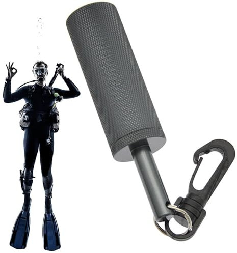 Bâton de hochet de plongée – Shaker de plongée, bâton de hochet sous- | Shaker sous- en alliage d'aluminium avec clip, hochet de sécurité de plongée pour équipement de plongée sous-marine,