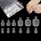 120 Pièces Faux Ongles Pieds,Capsule Ongle Pied,Capsule Pied,12 Tailles Acrylique Faux Ongle Pied Avec Transparent Boîte,Faux Ongles Pieds Autocollants Adhesif,pour Femmes Salon De Manucure Nail Art