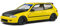 Solido Honda Civic EG6 (1991, gelb) – Hochwertiges Diecast Modellauto im Maßstab 1:18, ikonischer JDM-Klassiker für Sammler & Tuning-Fans