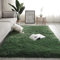 Swsen Teppich Wohnzimmer Super Weich - Shaggy Teppiche Flauschig Anti-Rutsch Unterseite - Moderner Carpet Waschbar Langflor Hochflor Teppiche 100x200cm, Dunkelgrün