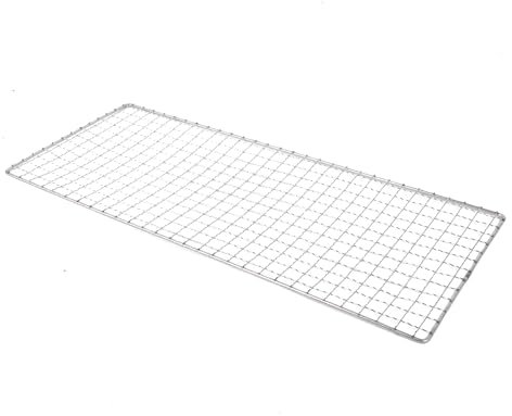 RDEXP Edelstahl-Kühlgitter zum Kochen, Braten, 44 x 19 cm, silberfarben