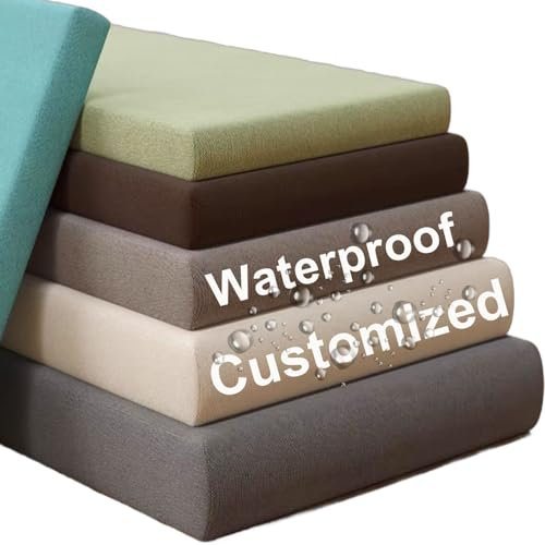 WLXFF Bankauflage Nach Maß, Wasserfest Auflage, Polster, Palettenkissen Outdoor, Kissen FüR GartenmöBel, Bierbankauflage, GartenmöBel-Sitzauflagen, Bierkasten Sitzkissen