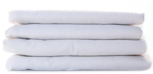 FENSILO Moltontücher|80x80cm|4er Pack-Flanellwindeln aus 100% Baumwolle,Moltonwindel Spucktücher Baby, Spucktuch Flanell Moltontuch Unisex Spucktücher für Jungen oder Mädchen wit 07