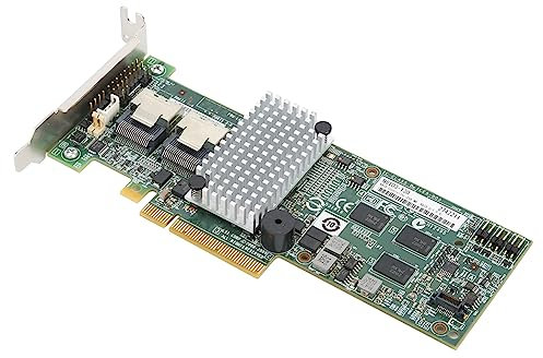 Rankomu Scheda controller RAID per LSI 9264-8i, PCIe 6 Gbps, 256 MB, supporta RAID 0, 1, 5, 6, SAS RAID e SATA RAID