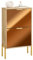 SoBuy Schuhkipper mit 2 Klappen Schuhablage Schuhschrank schmal Schuhregal mit 6 Ablageflächen Schuhkommode Gold BHT ca. 55x90x24cm FSR181-G