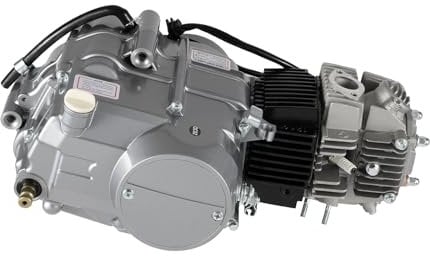 125ccm Dirtbike Einzelzylinder Motor, 4-Takt 4 Gang Dirtbike Motor Engine, Kick Start, luftgekühlt
